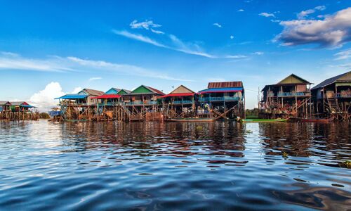 Tonle Sap Lake Cambodia Floati